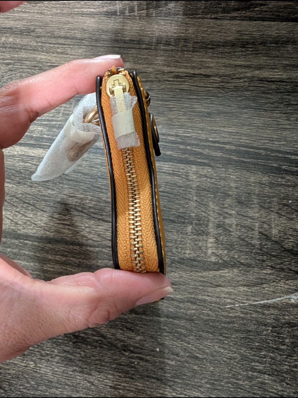 Coach Star Keychain Card Holder in Tan - Picture 4 of 10